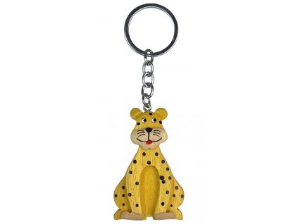 2Kids Toys Dřevěná klíčenka velká Leopard