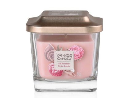 Yankee Candle Aromatická svíčka malá hranatá Elevation Salt Mist Peony 96 g