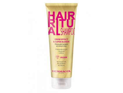 Dermacol Obnovující šampon pro blond vlasy Hair Ritual (Grow Effect & Super Blonde Shampoo) 250 ml