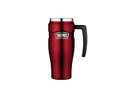 Thermos Style Vodotěsný termohrnek s madlem - červená 470 ml