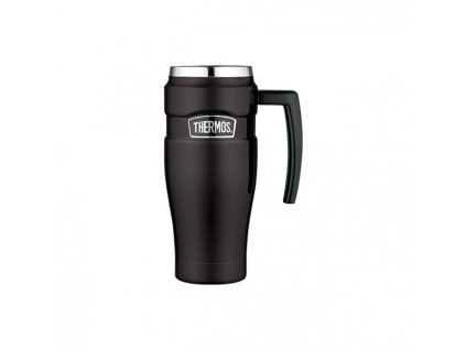 Thermos Style Vodotěsný termohrnek s madlem - matně černá 470 ml