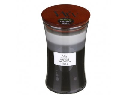 WoodWick Vonná svíčka váza Trilogy Warm Woods 609,5 g