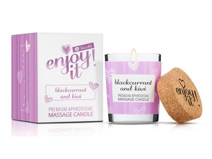 Magnetifico Power Of Pheromones Masážní svíčka Enjoy it! Blackcurrant and Kiwi (Massage Candle) 70 ml