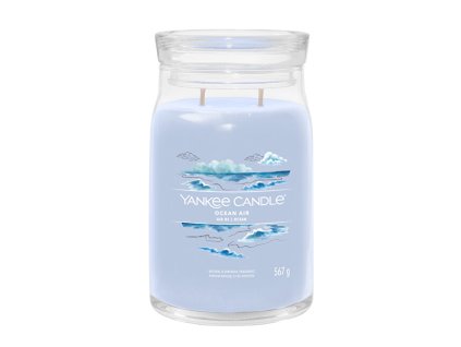 Yankee Candle Aromatická svíčka Signature sklo velké Ocean Air 567 g