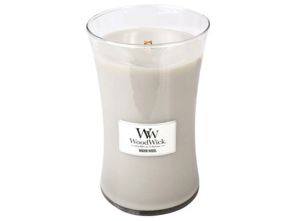 WoodWick Vonná svíčka váza Warm Wool 609,5 g