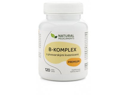 Natural Medicaments B-komplex s pivovarskými kvasnicemi Premium 120 tbl.