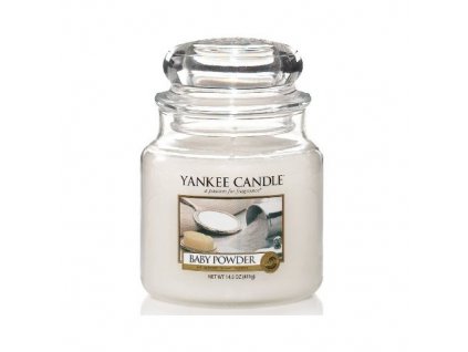 Yankee Candle Aromatická svíčka Classic střední Baby Powder 411 g
