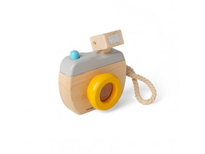 Bigjigs Toys Dřevěný fotoaparát s bleskem