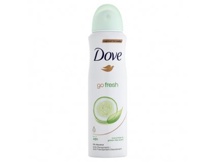 Dove Antiperspirant ve spreji Go Fresh s vůní okurky a zeleného čaje (Cucumber & Green Tea Scent)