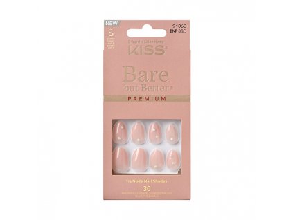 KISS Nalepovací nehty Bare-But-Better Premium Nails - Slay 30 ks