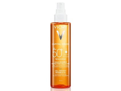 Vichy Neviditelný olejový sprej na opalování SPF 50+ Capital Soleil (Cell Protect Invisible Oil) 200 ml