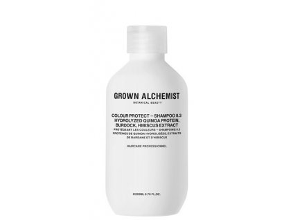 Grown Alchemist Šampon pro barvené vlasy Hydrolyzed Quinoa Protein, Burdock, Hibiscus Extract (Colour Protect Shampoo)