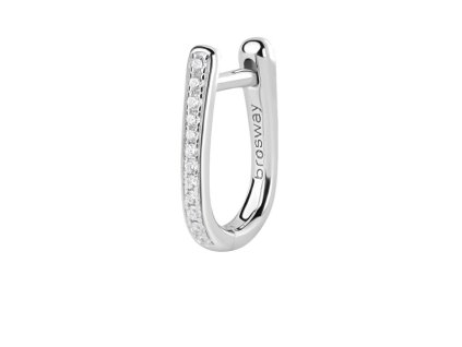 Brosway Single náušnice se zirkony Fancy Infinite White FIW10