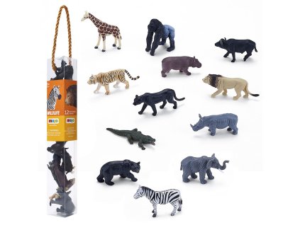 Mojo Mini svět Africká zvířátka 12 ks
