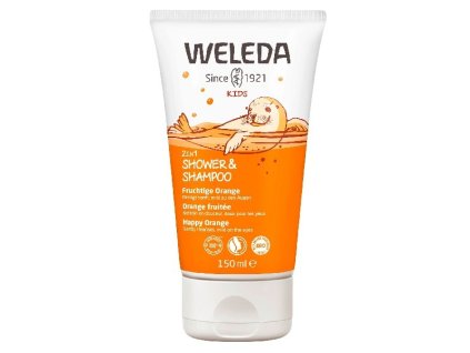 Weleda Sprchový krém a šampon 2 v 1 Šťastný pomeranč 150 ml