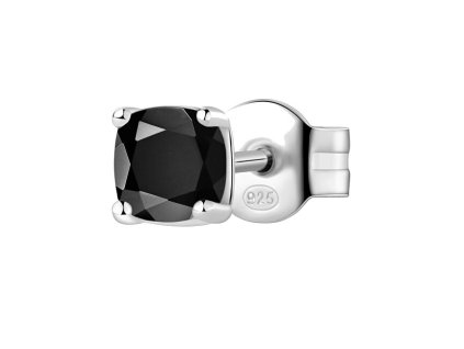 Brosway Stylová stříbrná single náušnice Fancy Mystery Black FMB06