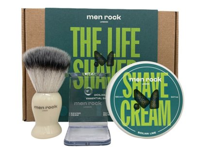 men rock london men rock shaving gift set sicilian lime shave cream 100 ml vegan shaving 14884670204523