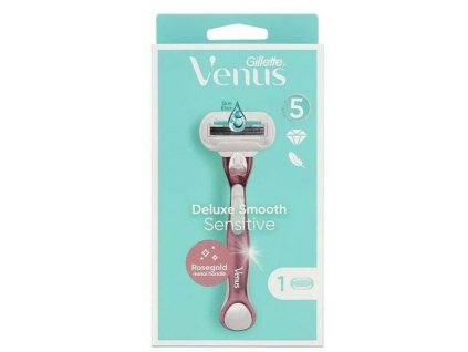 gillette holici strojek venus extra smooth sensitive rose gold strojek 1 hlavice 14795780101345