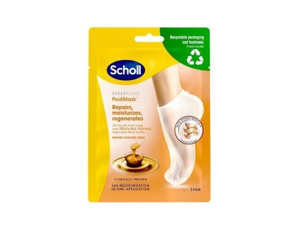 Scholl Hydratační maska na nohy s manukovým medem Expert Care PediMask™ (Foot Mask With Manuka Honey) 1 pár