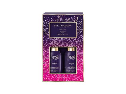 Baylis & Harding Dárková sada s tuhým mýdlem Fík & Granátové jablko 3 ks