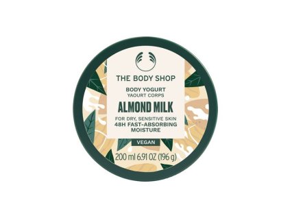 the body shop telovy jogurt pro suchou a citlivou pokozku almond milk body yogurt 200 ml 14950448113747