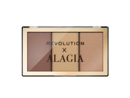 Revolution Konturovací paletka x Alagia (Face Like Alagia Highlight & Bronze Palette) 7,5 g