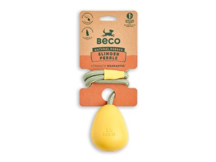 Hracky pro psy Beco Slinger Pebble yellow 2910202419540749140