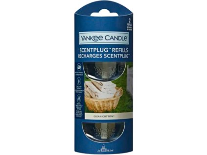 Yankee Candle Náplň do difuzéru Clean Cotton (ScentPlug Refills) 2 x 18,5 ml