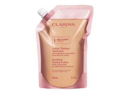 Clarins Zklidňující tonizační voda pro velmi suchou až citlivou pleť (Soothing Toning Lotion) 400 ml - náhradní náplň