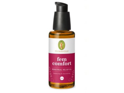 Primavera Vyrovnávající masážní olej pro ženy při menstruaci či hormonálních výkyvech Fem Comfort 50 ml