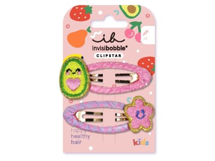 Invisibobble Sponka do vlasů Clipstar Frutti Avocado 2 ks