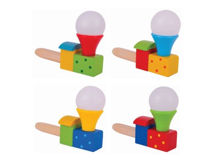 Bigjigs Toys Foukání lokomotiva s balónkem 1 ks