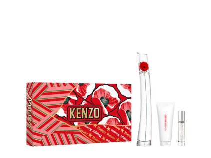 Flower By Kenzo - EDP 100 ml (plnitelná) + tělové mléko 75 ml + EDP 10 ml (plnitelná)