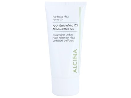 Alcina Pleťový fluid s AHA kyselinami 10% (AHA Facial Fluid, 10%) 50 ml