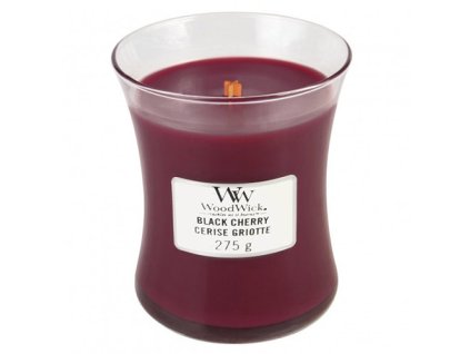 WoodWick Vonná svíčka váza Black Cherry 275 g
