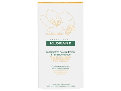 Klorane Studené voskové pásky na obličej (Cold Wax Small Strips) 6 ks