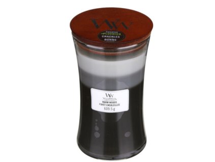 WoodWick Vonná svíčka váza Trilogy Warm Woods 609,5 g