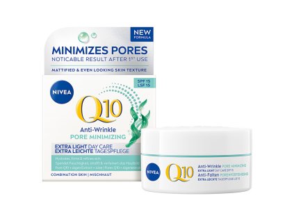 Nivea Denní krém SPF 15 Q10 Anti-Wrinkle Pore Minimizing (Day Care) 50 ml