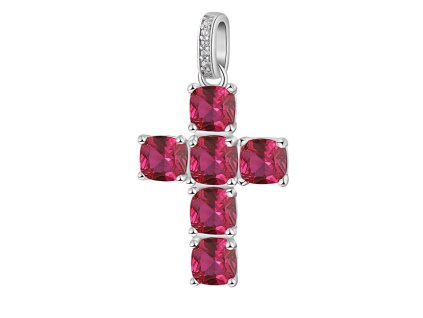 Brosway Stříbrný přívěsek se zirkony Fancy Passion Ruby FPR12