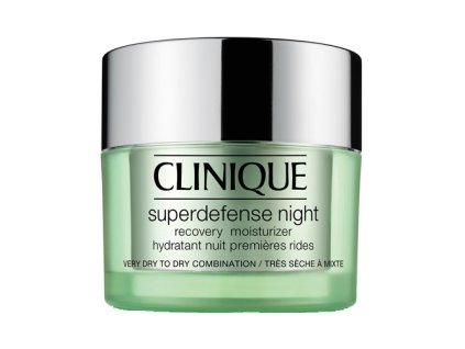 Clinique Noční hydratační krém pro suchou až smíšenou pleť Superdefense (Night Recovery Moisturizer Very Dry To Dry Combination Skin) 50 ml