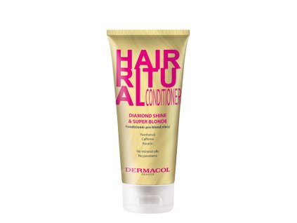dermacol kondicioner pro blond vlasy hair ritual diamond shine super blonde conditioner 200 14854506133329