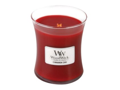 WoodWick Vonná svíčka váza Cinnamon Chai 275 g