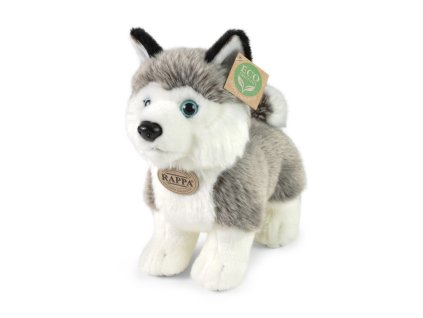 Rappa Plyšový pes husky stojící 23 cm ECO-FRIENDLY