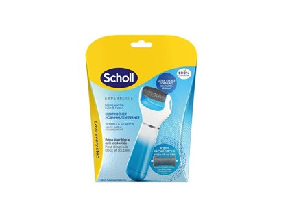 Scholl Elektrický pilník na chodidla Velvet Smooth a středně drsná rotační hlavice s mořskými minerály