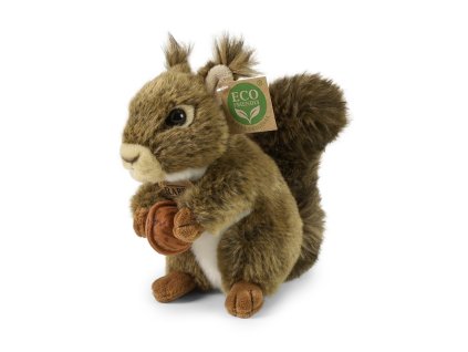 Rappa Plyšová veverka s oříškem 17 cm ECO-FRIENDLY