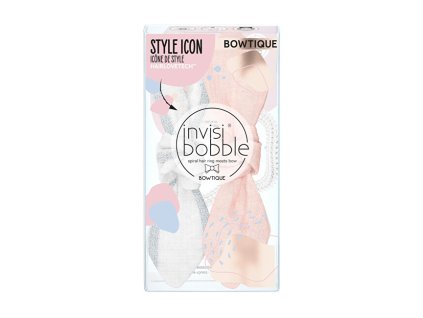 Invisibobble Gumička do vlasů s mašlí Bowtique Duo Nordic Breeze Summer Lemming Go 2 ks