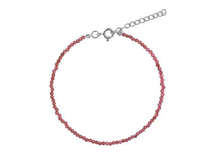 AGAIN Jewelry Korálkový náramek z granátu AJKNR006