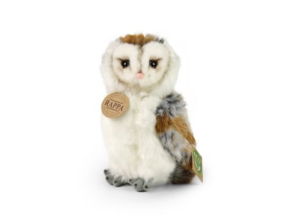 Rappa Plyšová sova pálená 17 cm ECO-FRIENDLY