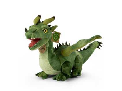 Rappa Plyšový drak zelený 40 cm ECO-FRIENDLY