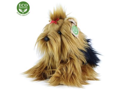 Rappa Plyšový pes Jorkšírský teriér sedící 23 cm ECO-FRIENDLY